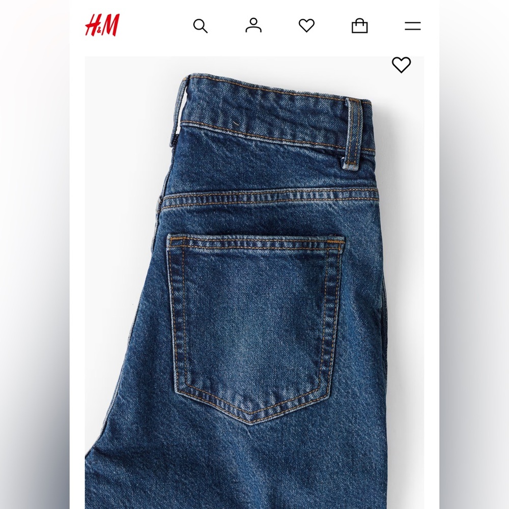 H&M 80's high waisted mom jeans